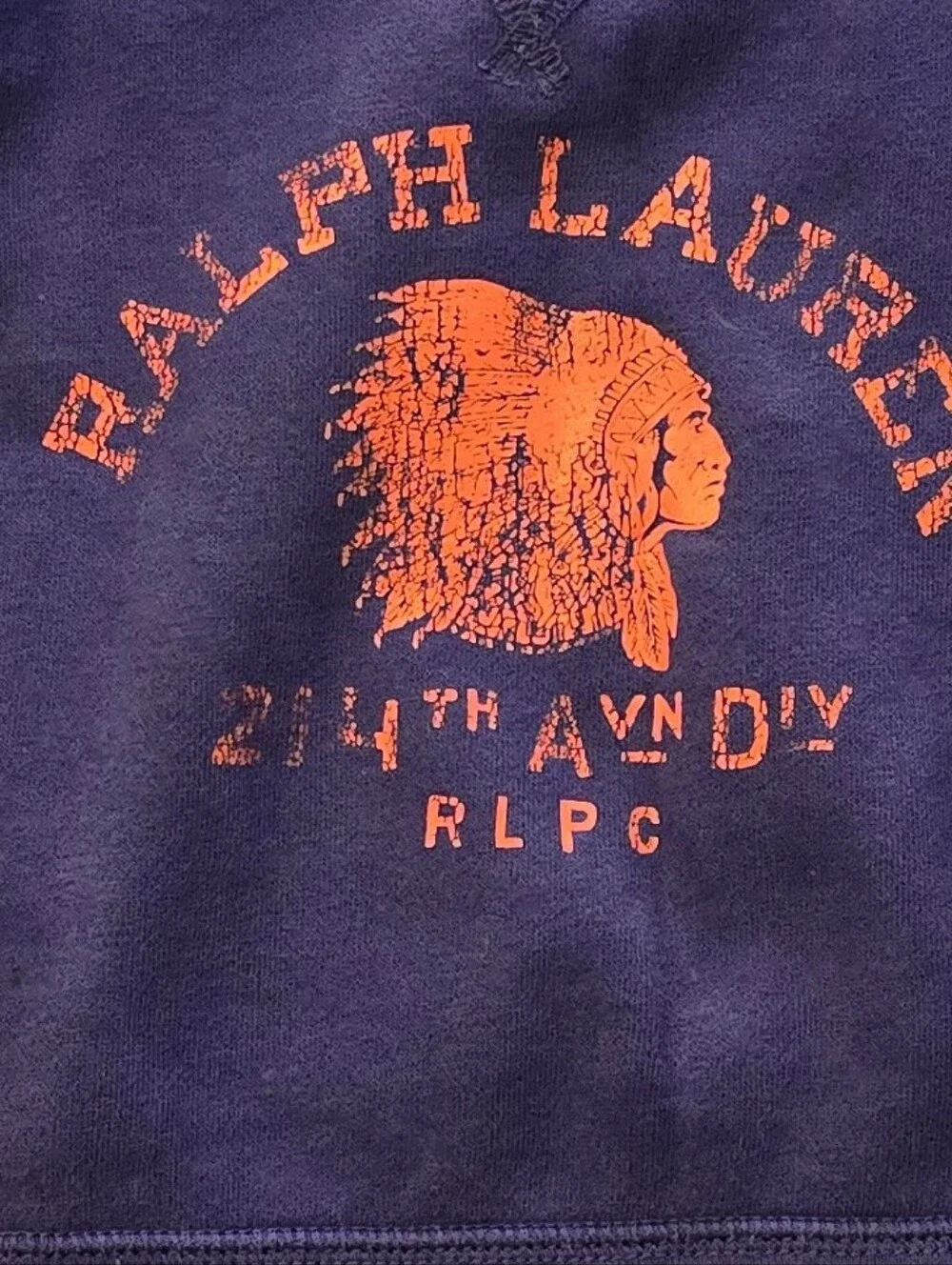 Polo Ralph Lauren Baby  Toddler Sweatshirt 18M Navy Indian Head Sweatshirt